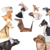 DIY 3D Origami Animal Kit 50-Pack | Foldable Paper Cats, Dogs & Dinosaurs