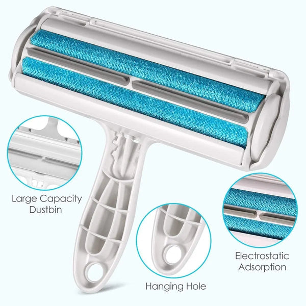 Self-Cleaning Pet Hair Roller | Reusable Fur Remover for Furniture & Clothes