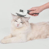 Self-Cleaning Pet Hair Removal Comb | One-Click Fur Brush for Dogs & Cats