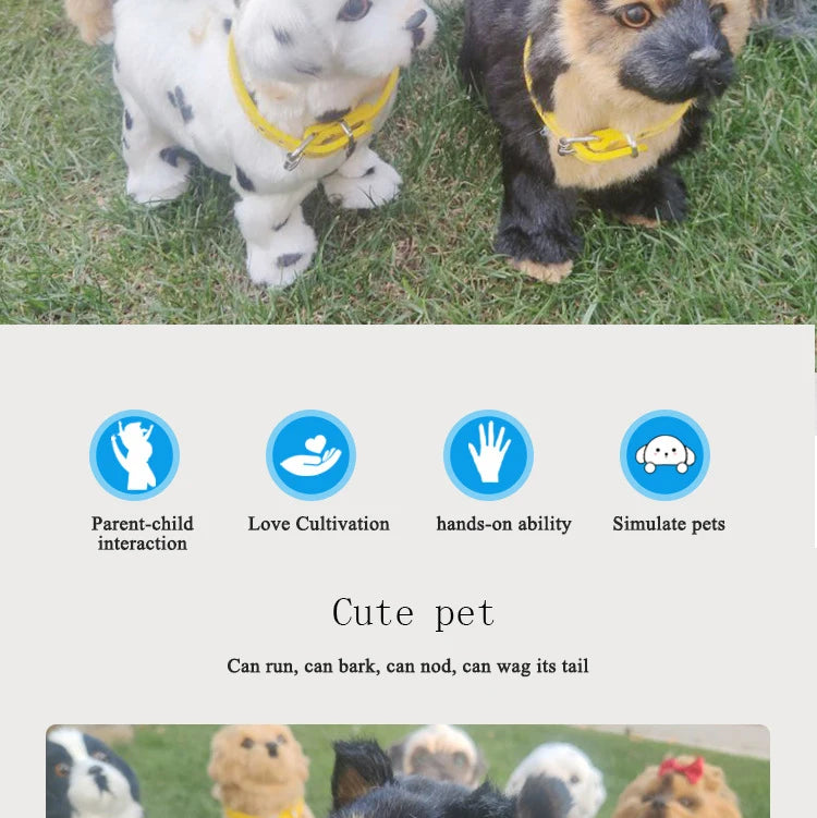 Interactive Robot Pet Dog | Voice-Controlled Walking Plush Toy with Music