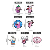 Courage the Cowardly Dog Enamel Brooch | Cute Animal Lapel Pin Gift