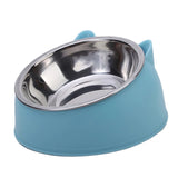 Tilted Stainless Steel Pet Bowls | Ergonomic Feeding Set for Dogs & Cats