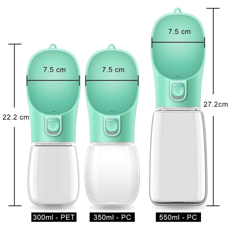 Portable Dog Water Bottle | Leak-Proof On-The-Go Drinking Bowl for Walks & Travel