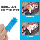Soft Silicone Pet Finger Toothbrush | Dental Breath Care for Dogs & Cats